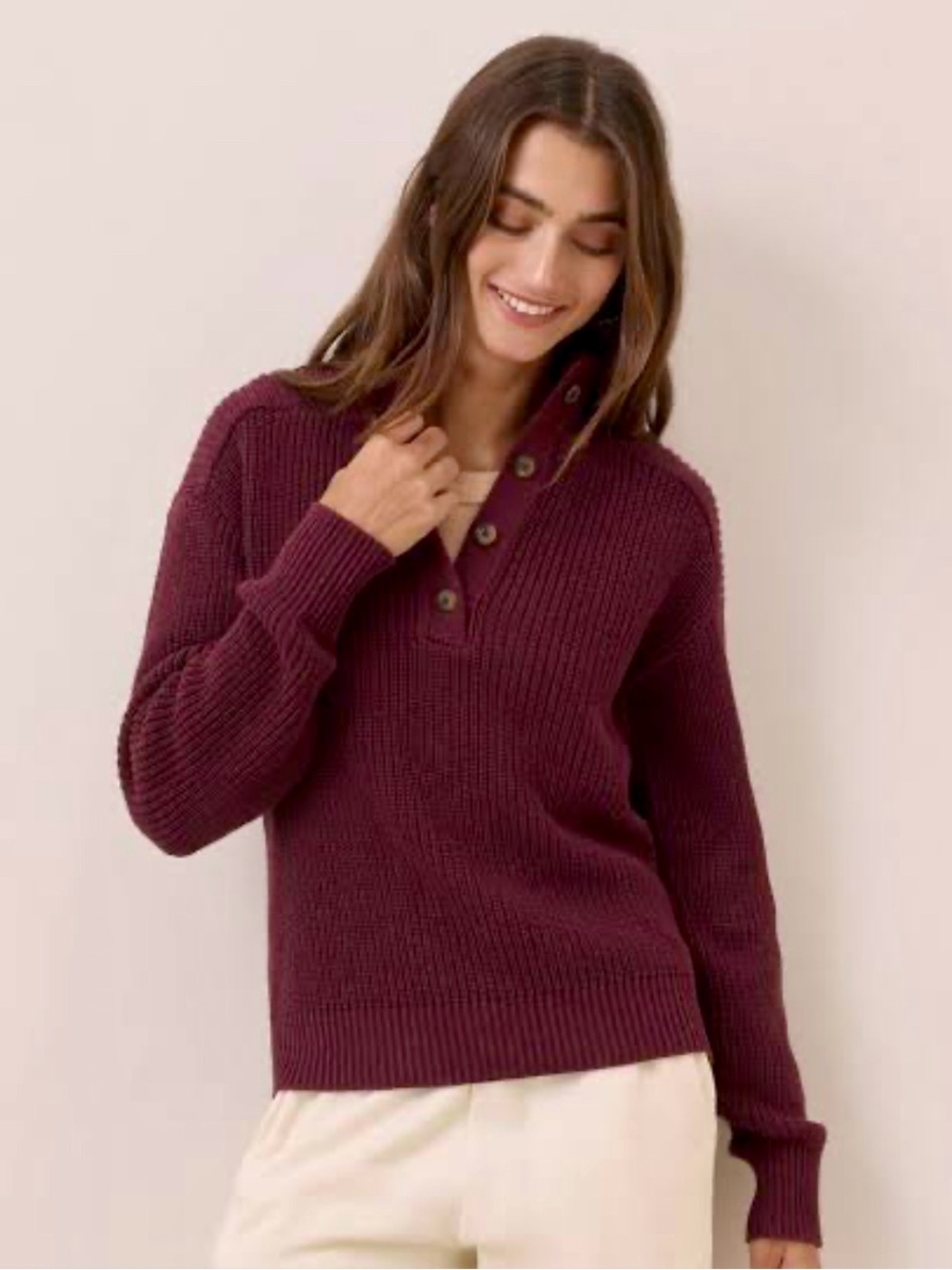 PACT Ruby Luxe Knit Sweater size S